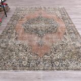 57s Red & Navy Blue Persian Rug 205x307Cm