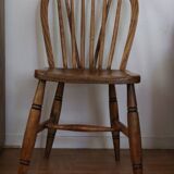 Rustic chair in natural wood