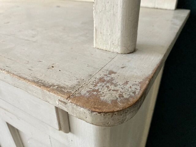 Old white Parisian buffet