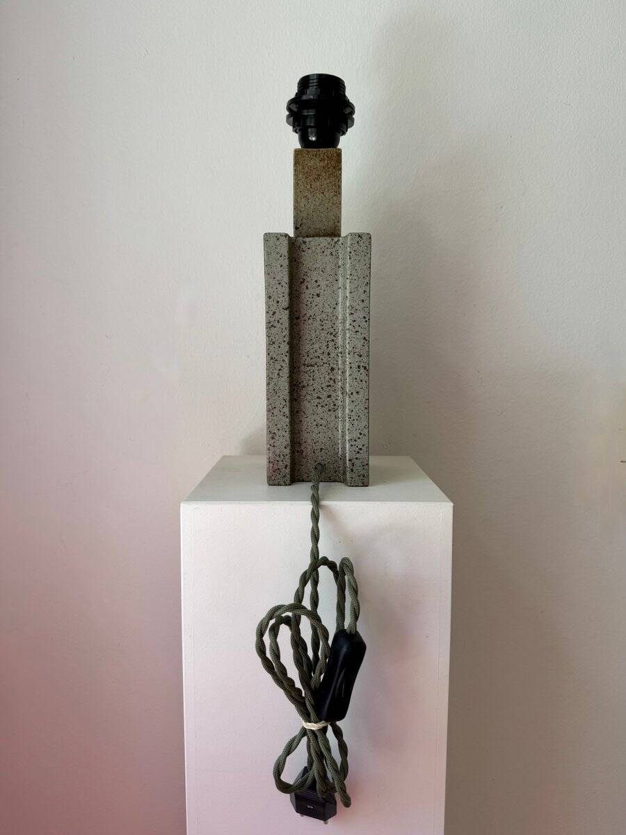 Mid-century modern stoneware Palshus table lamp by Per Linneman Schmidt, Denmark, 1960s