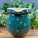 Green glazed ceramic jug