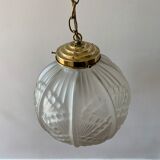 Glass bolt hanging lamp