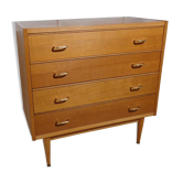 Commode vintage des années 60 couleur miel