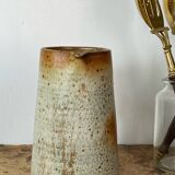 Glazed stoneware pitcher