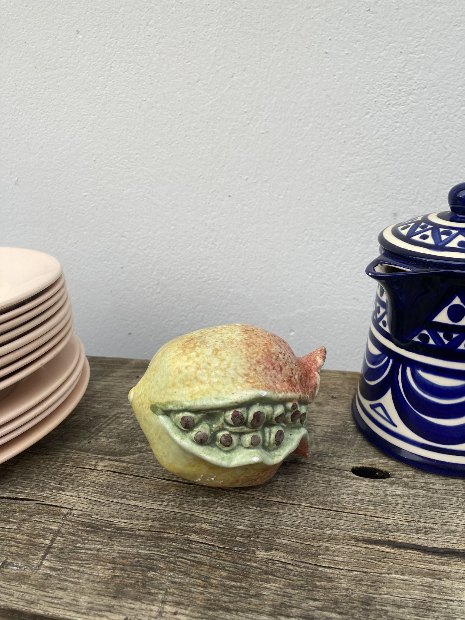 Vintage ceramic faux fruits / vintage centerpieces from the 1990s