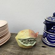 Vintage ceramic faux fruits / vintage centerpieces from the 1990s