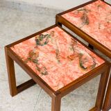 1960s marble nesting coffee table