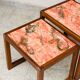 Table basse gigogne en marbre 1960
