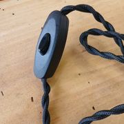 1 suspension/ baladeuse vintage en verre