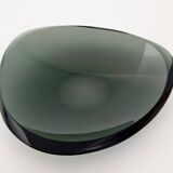 Cendrier en verre vert foncé par Max Ingrand pour Fontana Arte, Italie