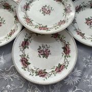 Set of 6 polychrome dessert plates Sarreguemines