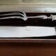 Art Deco cutlery silver metal ORBRILLE 1930 in case