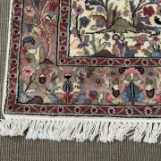 Iranian carpet made of wool and silk, handmade - 1.87m x 1.23m