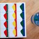Set of 4 vintage blue and green Vulcano glasses in box – Luminarc France