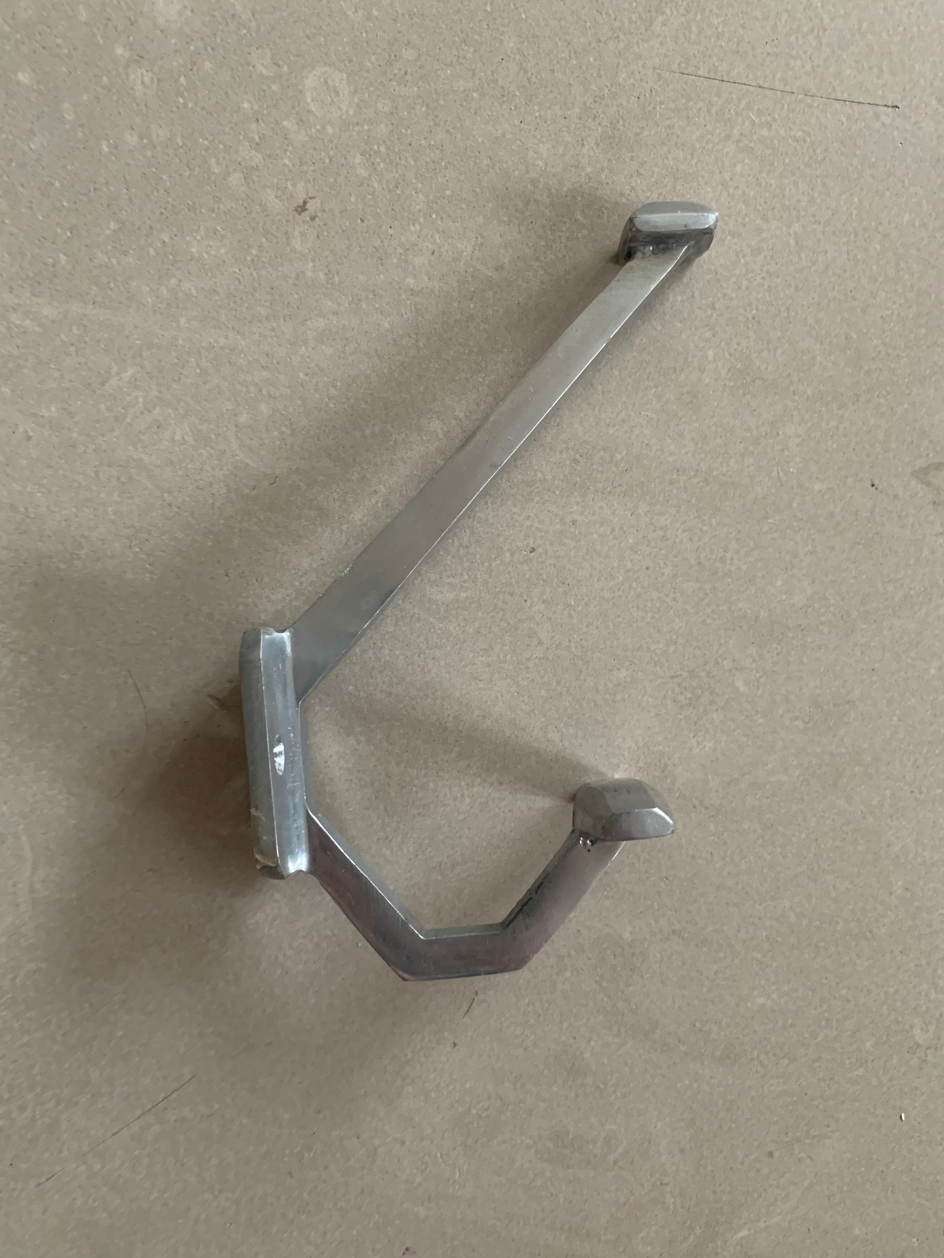 Patère double ancienne métal