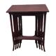 Four Thonet nesting tables.
