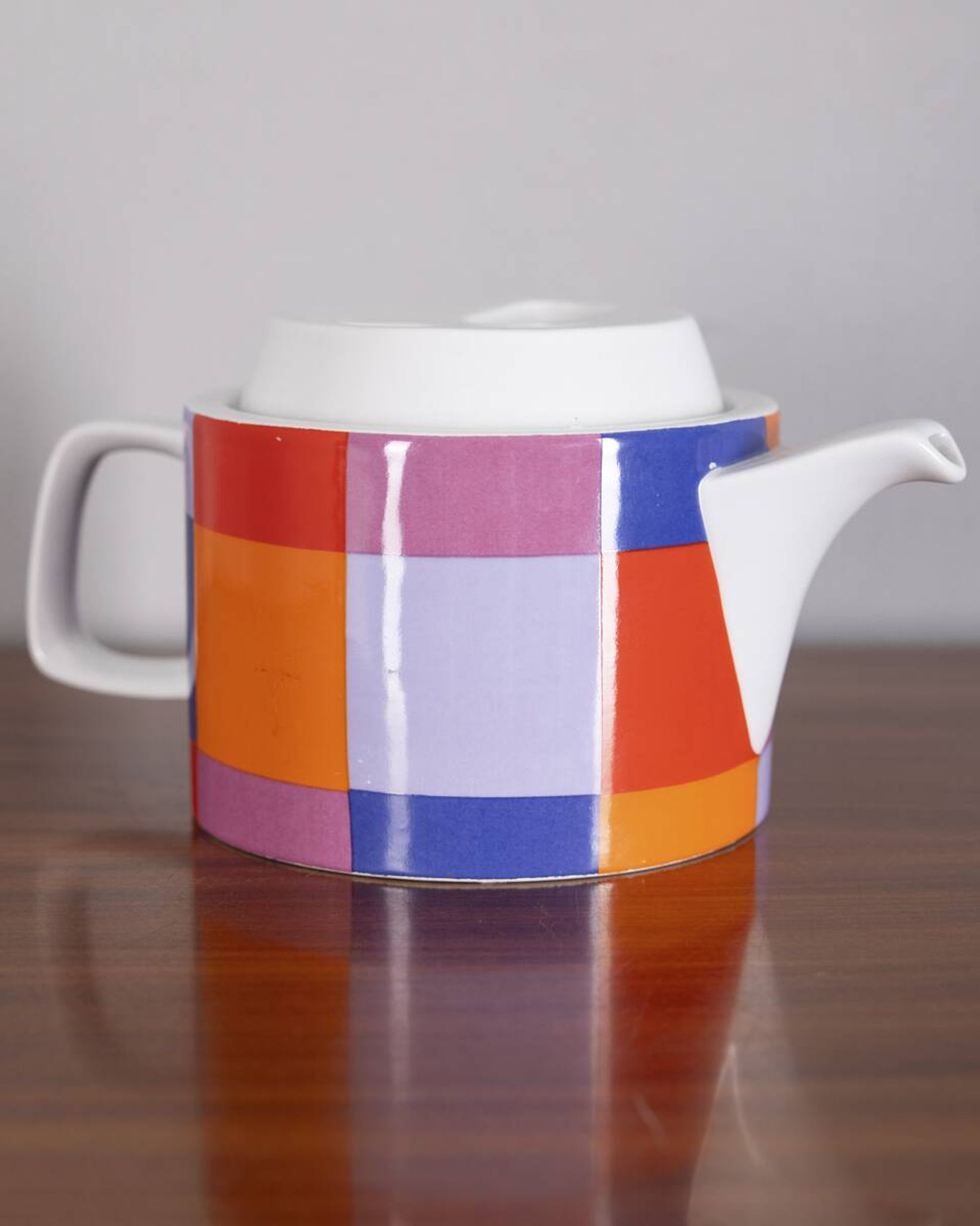 Vintage 1970s Ceramic Teapot by Ceramiche Pozzi, Compact Series