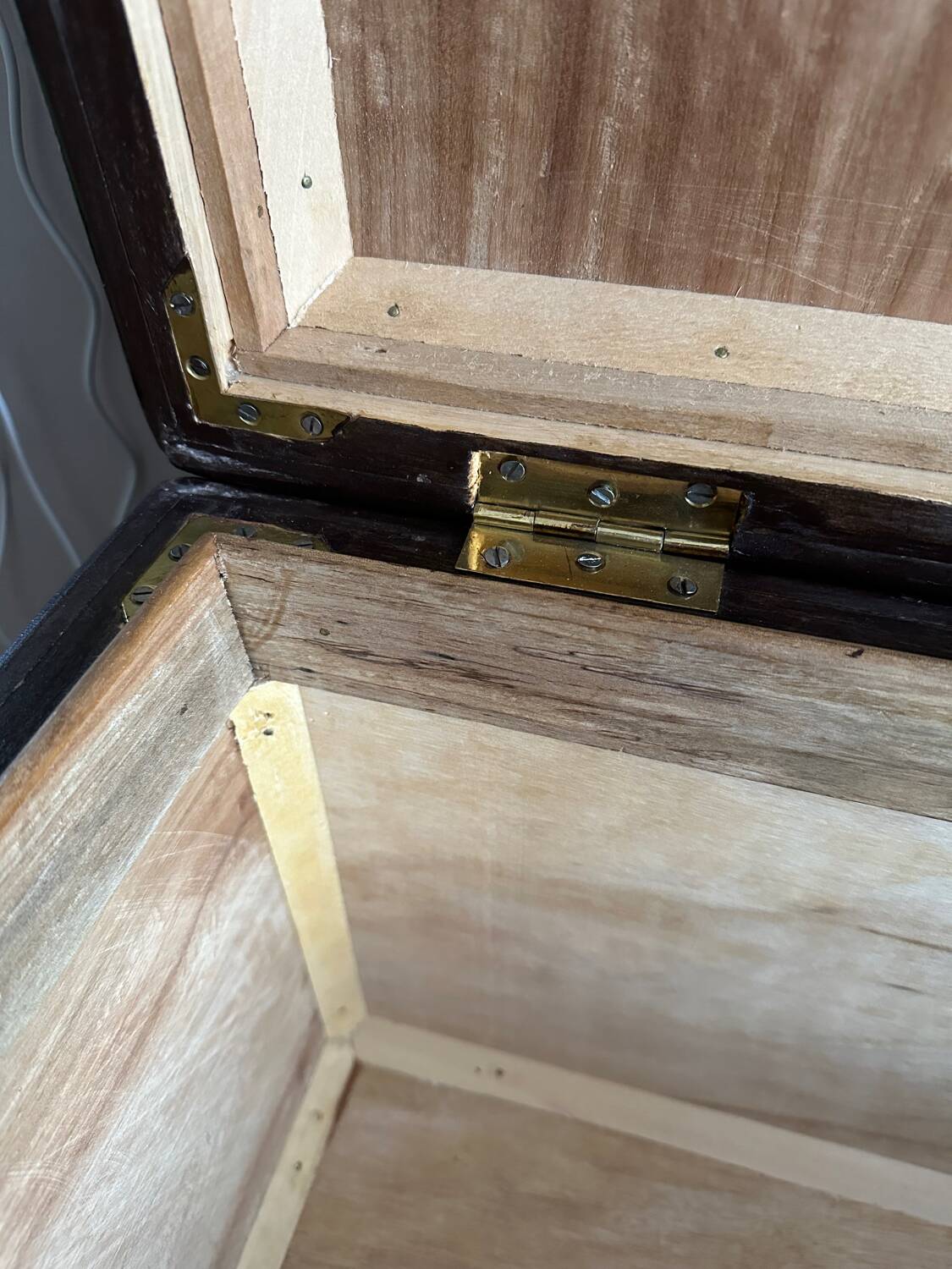 Wooden and cane trunk