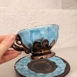 Ensemble thé café théière tasse Vallauris vintage