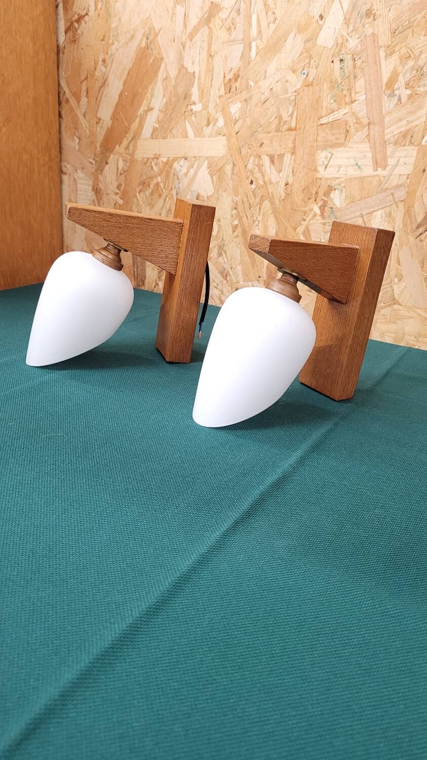 Two Scandinavian wall lights