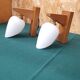 Two Scandinavian wall lights