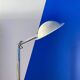 Vintage Italian Space Age Floor Lamp in Chromed Metal with "Flying Saucer" Shade