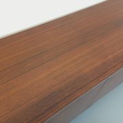 Vintage modernist enfilade in rosewood and chrome metal from the 60s and 70s.