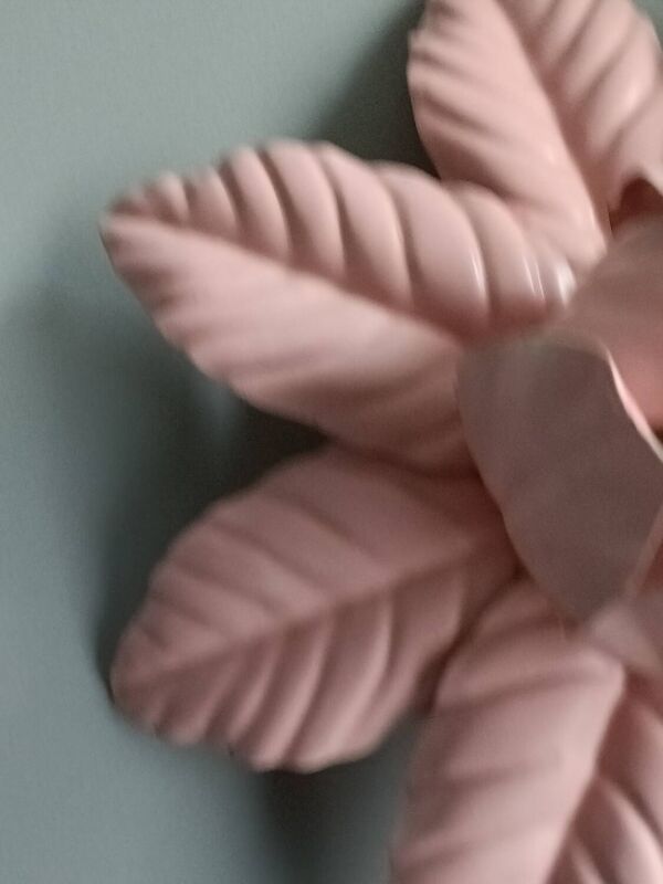 Applique fleur rose vintage