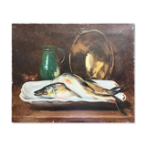 "a pair of pike" by Alexandre François Bonnardel