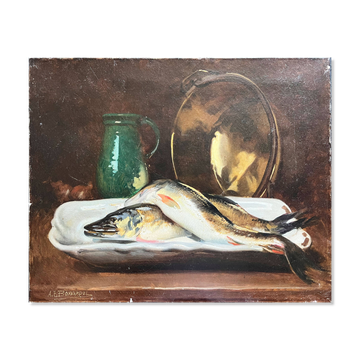 "a pair of pike" by Alexandre François Bonnardel