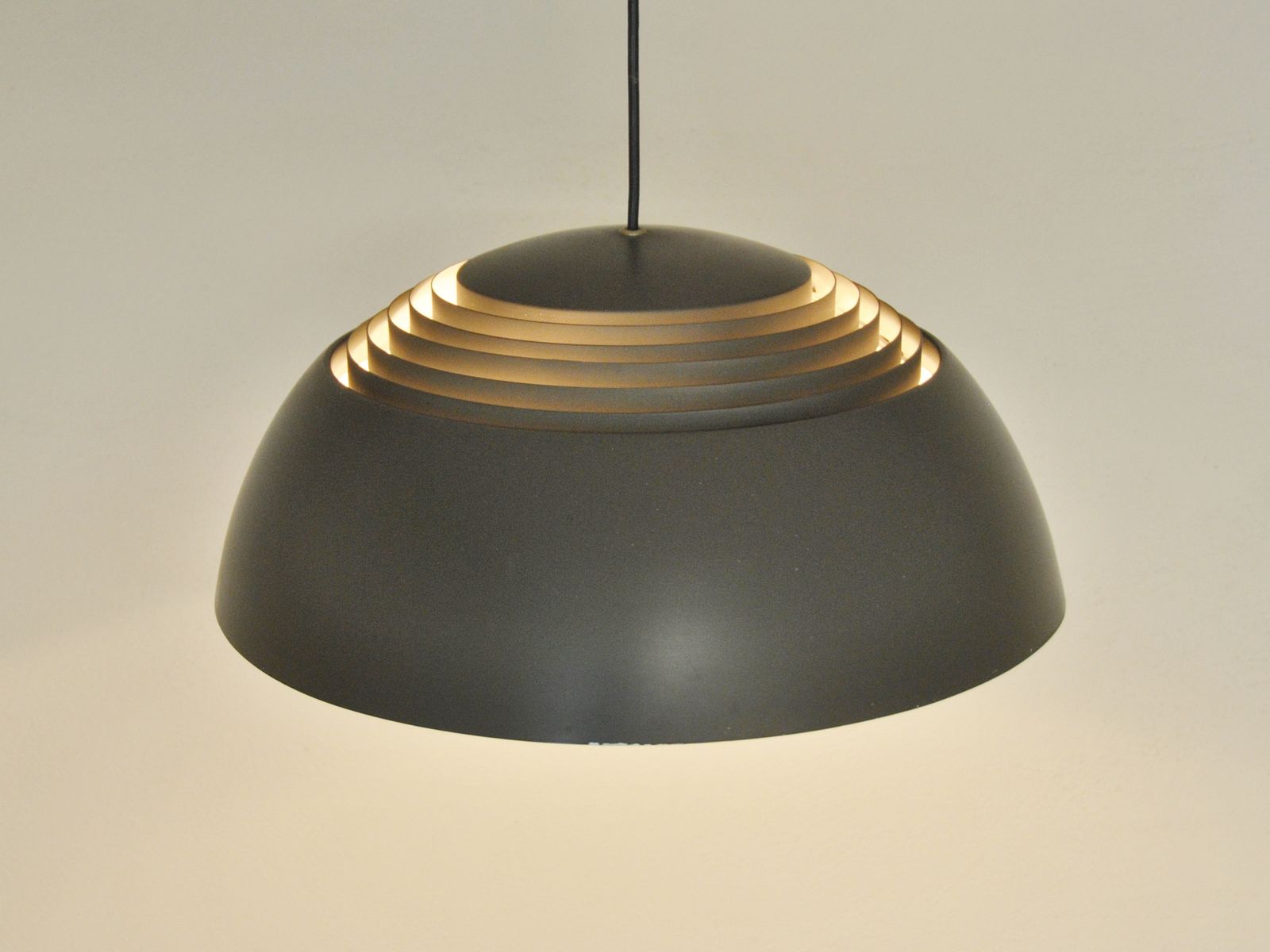 Royal lamp model AJ brown by Arne Jacobsen for Louis Poulsen