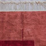 Tapis rouge rose marocain moderne 150cmx200cm