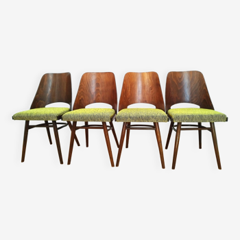 Set of four chairs O. Haerdtl, Ton, Holesov, Czechoslovakia, the 60s