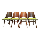 Set of four chairs O. Haerdtl, Ton, Holesov, Czechoslovakia, 1960s.