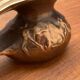 Brutalist Vintage German Bronze Decorative Carafe by Gilde