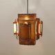 Brutalist hanging lamp, denmark 1960s
