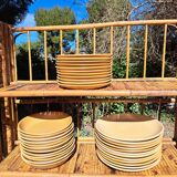 Set of 35 stoneware plates