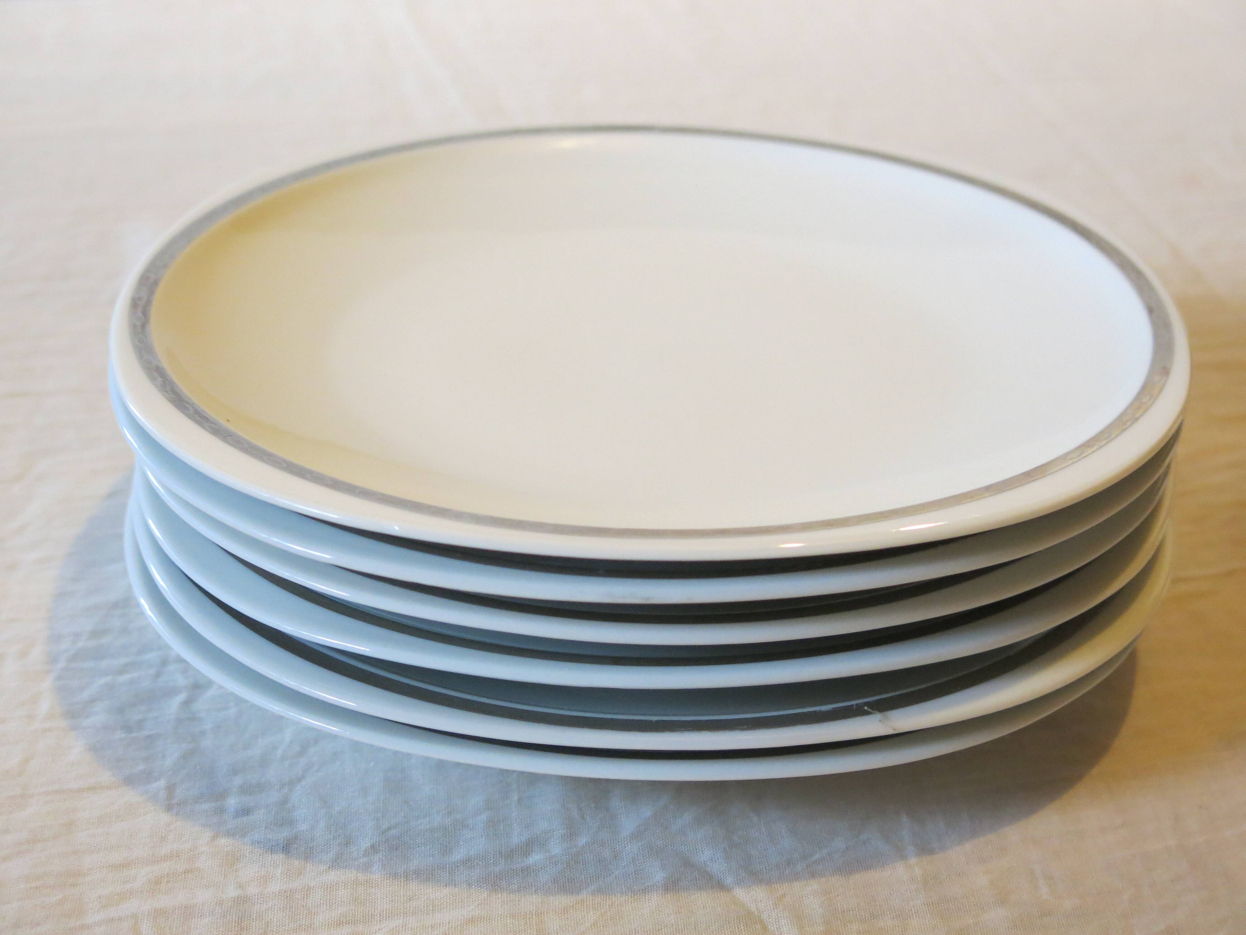 6 Sologne porcelain dinner plates in very good condition