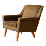 Vintage Scandinavian armchair with original fabric