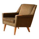 Vintage Scandinavian armchair with original fabric