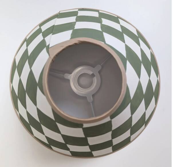 Green tile lampshade