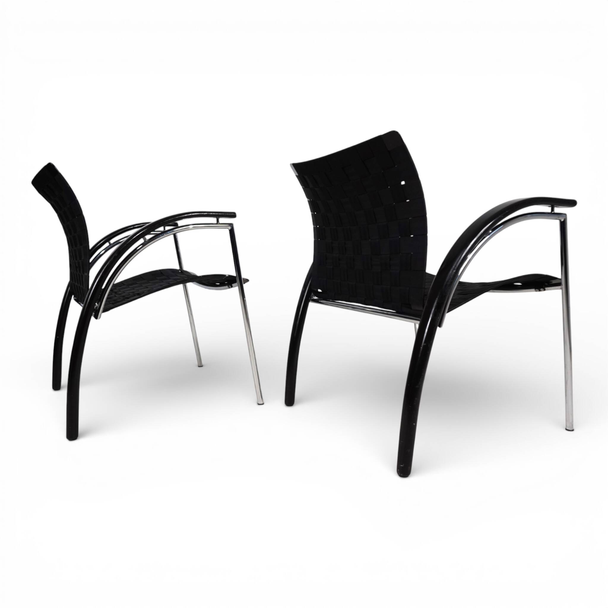 Thonet set of 2 lounge chairs by Peter Maly, 1980