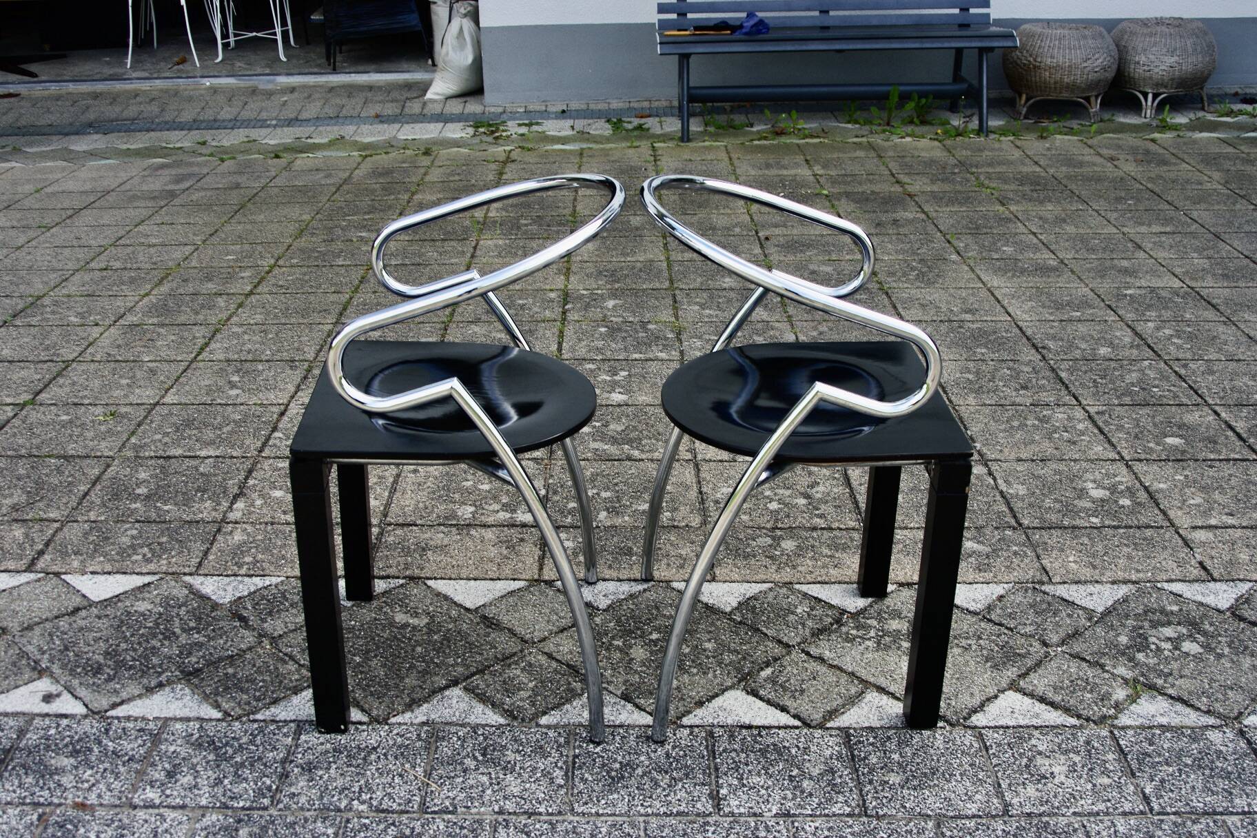 Pair of vintage space age chair 1980