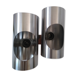 Wall light in chromed metal