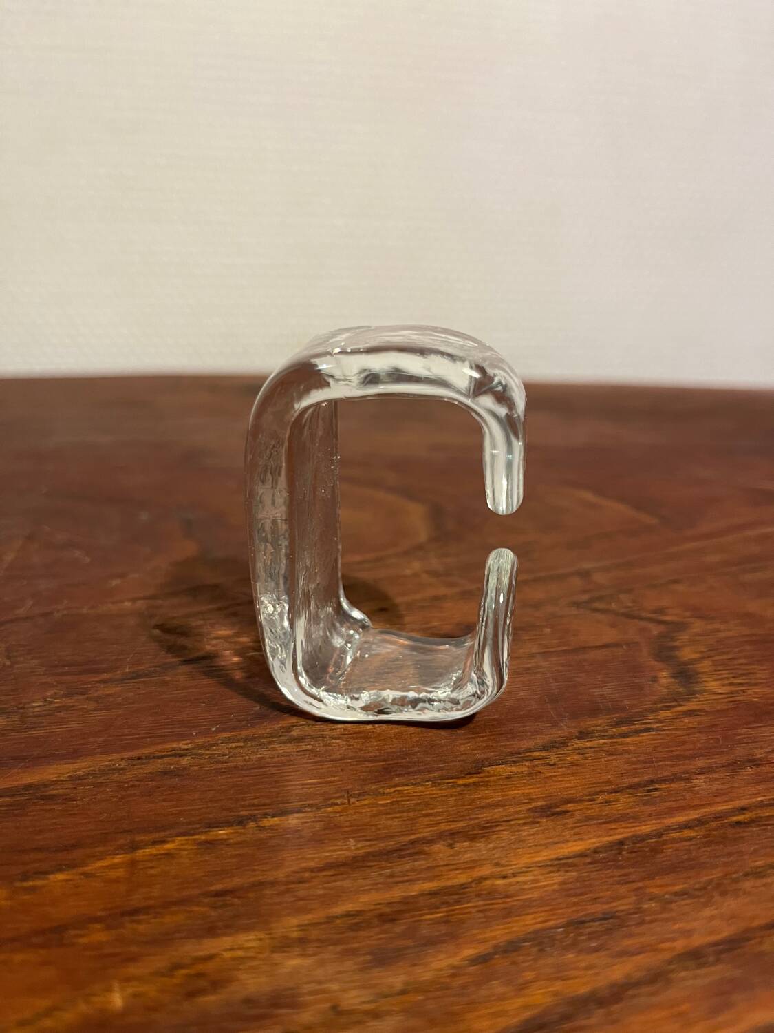 Glass cutlery holder napkin ring