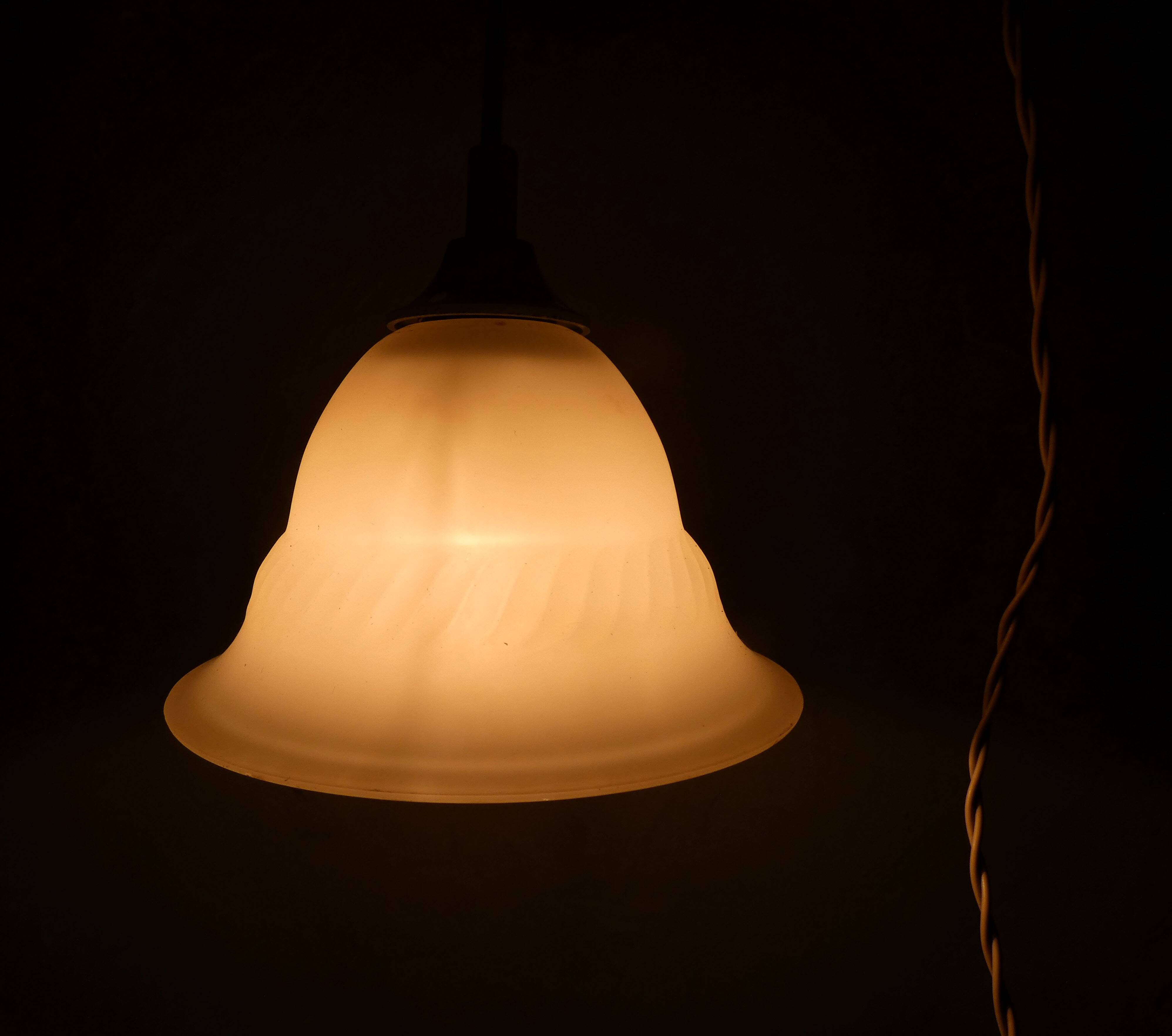 Vintage glass paste hanging lamp