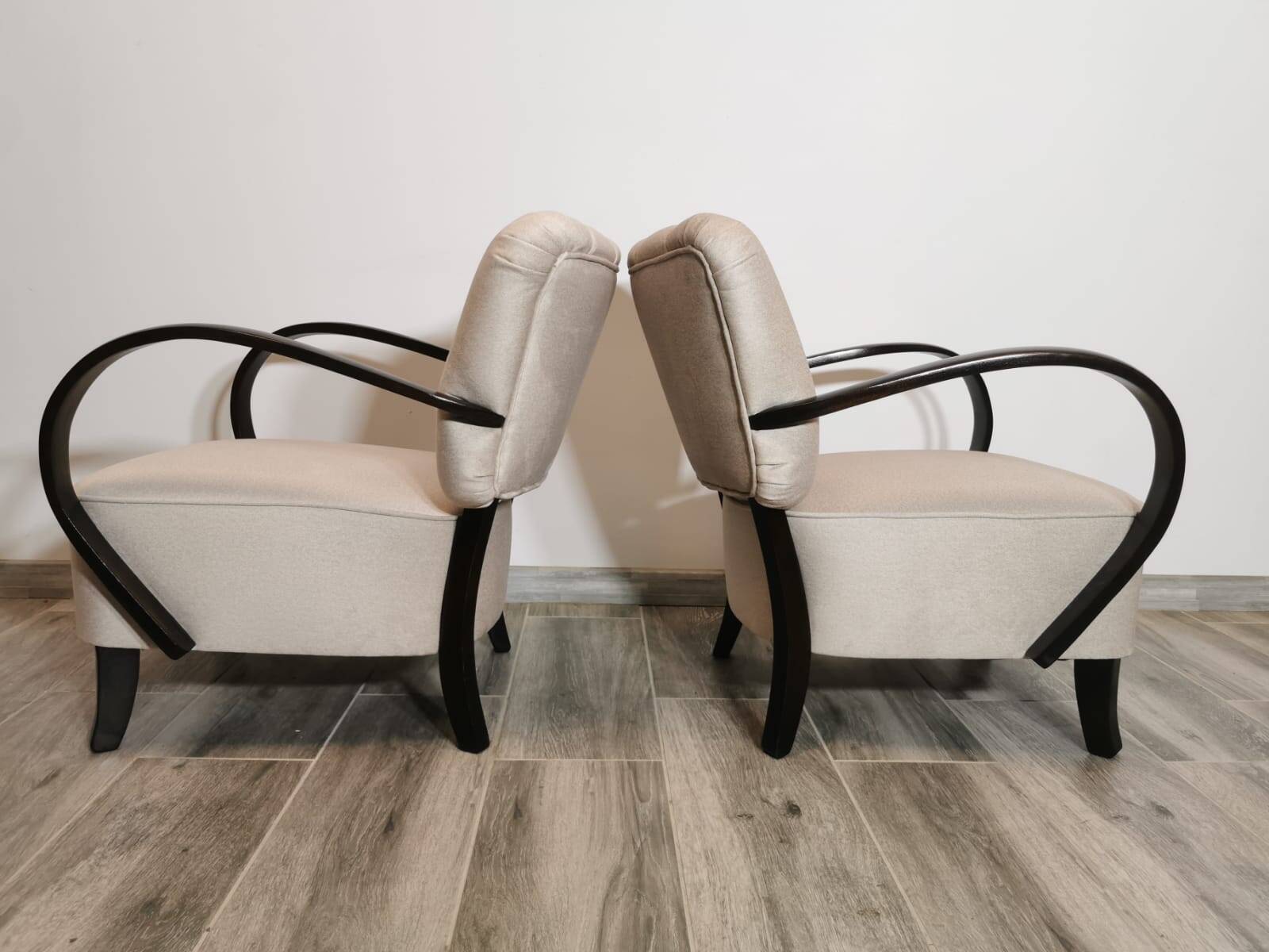 Armchairs by Jindřich Halabala, 1950s, Set of 2