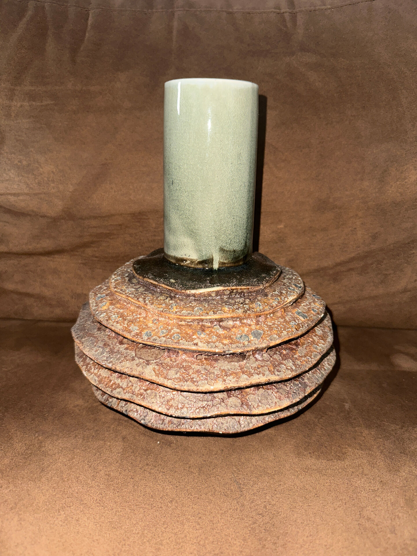 Two-material vase