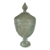 Bonbonnier en verre pot couvert pied douche decor pointe de diamant