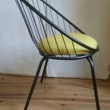 Basket chair, iron, 1950s.